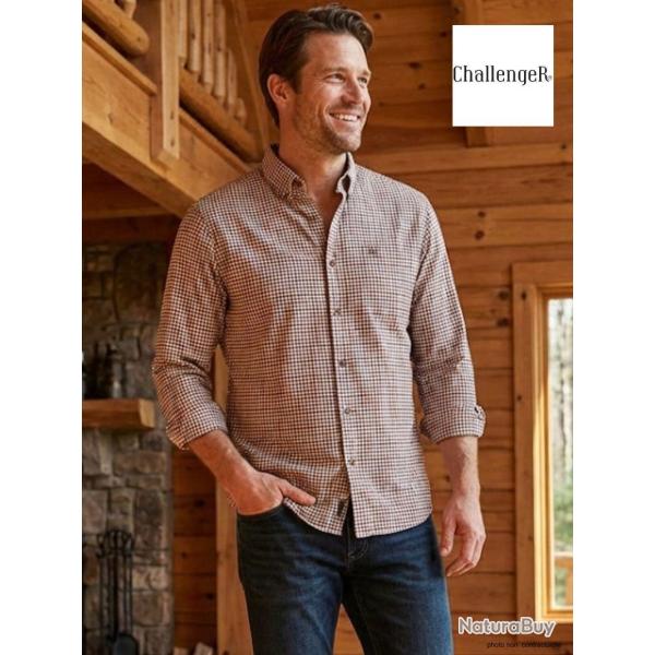 Chemise Manches Longues Homme Challenger Troglo1 � Carreaux 43/44