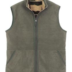 Gilet Sans Manches Polaire Réversible Kaki & Camouflage Homme - MAYFLOWER 2XL