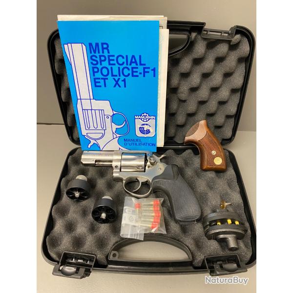 Revolver MANURHIN POLICE X1 inox canon de 3", calibre 357Mag