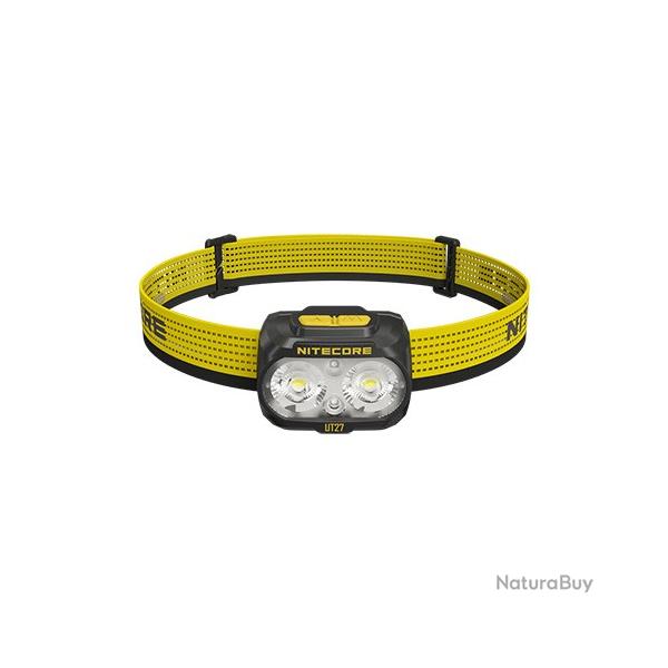 Lampe Frontale Nitecore UT27 Noir - 800 Lumens livre avec une batterie HLB1500 - version 2025