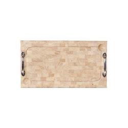 PLANCHE À DÉCOUPER AVEC ANSES CHROMEES DE KERCOET