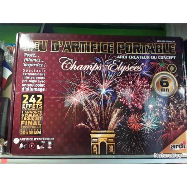 Feu d'artifice Ardi portable CHAMPS ELYSEES 6mn