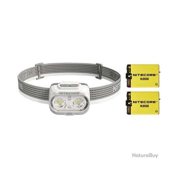 Lampe Frontale Nitecore UT27 PRO Blanche - 800 Lumens livr�e avec 2 batteries HLB1500 - version 2025