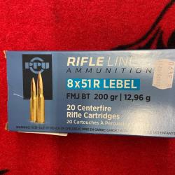 Partizan 8x51 R Lebel FMJ 200 grs