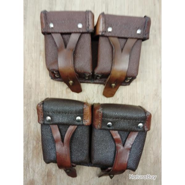 Lot de 2 Porte-chargeurs Mosin-Nagant Sovi�tiques en excellent �tat.