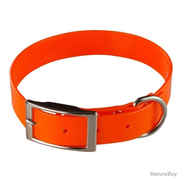 Collier HELEN BAUD BIOTHANE BIOGOLD ORANGE 450mm x 19mm x 2.6mm