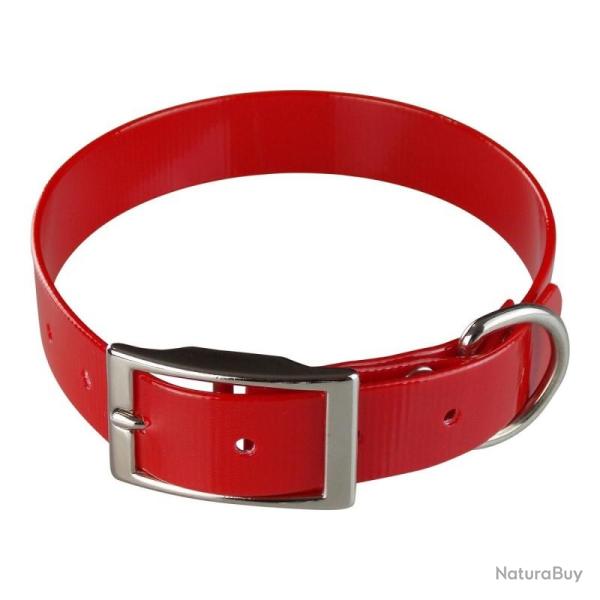 Collier HELEN BAUD BIOTHANE BIOGOLD ROUGE 450mm x 19mm x 2.6mm