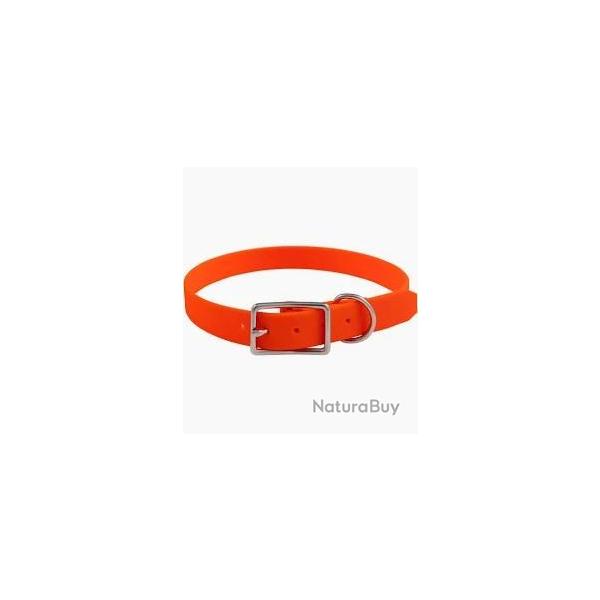 Collier FLUO BIOTHANE BETA ORANGE 450mm x 19mm x 2.6mm