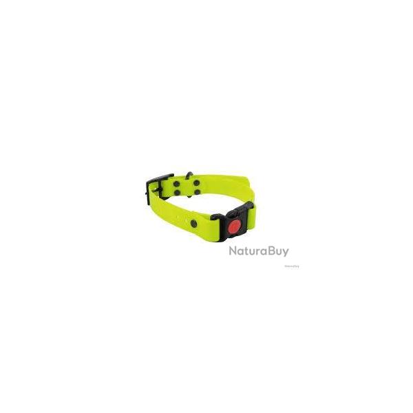 COLLIER HELEN BAUD CLIP RAPIDE BIOTHANE JAUNE 600mm x 25mm x 2.6mm