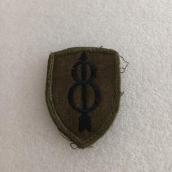 Patch arm&eacute;e us 8th INFANTRY DIVISION kaki ORIGINAL 2