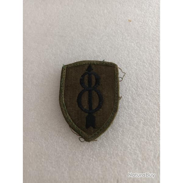 Patch arm�e us 8th INFANTRY DIVISION kaki ORIGINAL 2