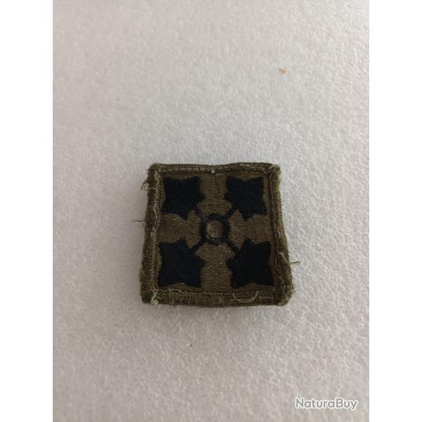 Patch arm�e us 4th INFANTRY DIVISION kaki ORIGINAL 2