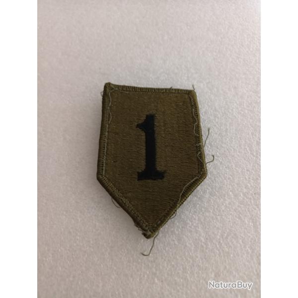 Patch arm�e us 1st INFANTRY DIVISION kaki ORIGINAL 2