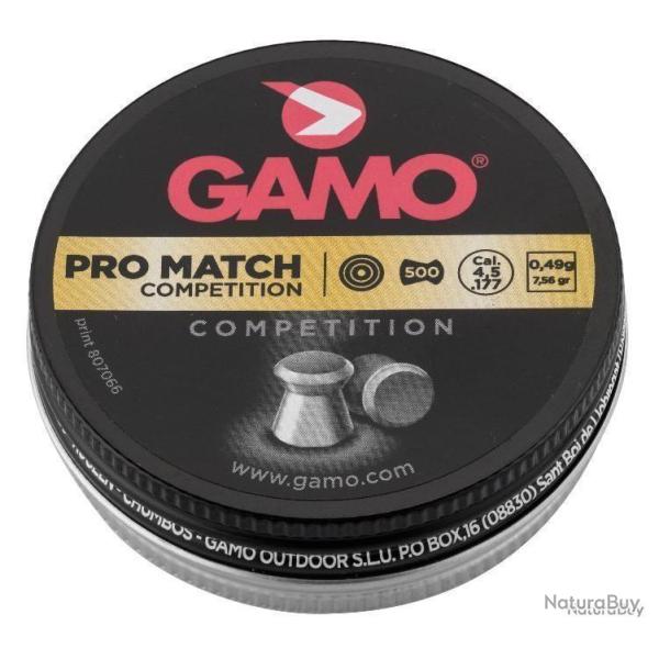 Plombs GAMO PRO MATCH COMPETITION 4,5 mm - GAMO