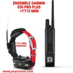 ENSEMBLE GARMIN 550 PRO PLUS AVEC COLLIER GPS POUR CHIEN TT15 MINI