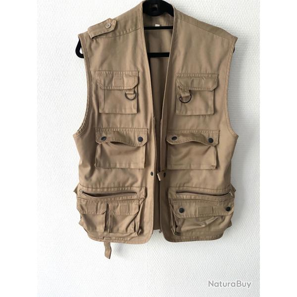 Gilet de chasse avec poche de gibier neuf T 42/44 homme