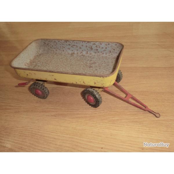 ancien jouet tole remorque agricole ""arnold mad in western germany