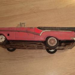 ancien jouet tole joustra a remontoir marche AV /AR