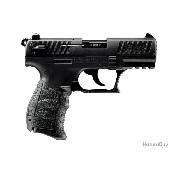 Pistolet P22Q Noir Cal.22LR Canon 3.42" WALTHER