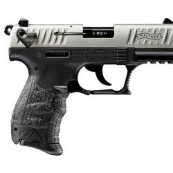 Pistolet P22Q Nickel Cal.22LR Canon 3.42" WALTHER