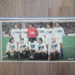 page poster &eacute;quipe OM Olympique Marseille 1970