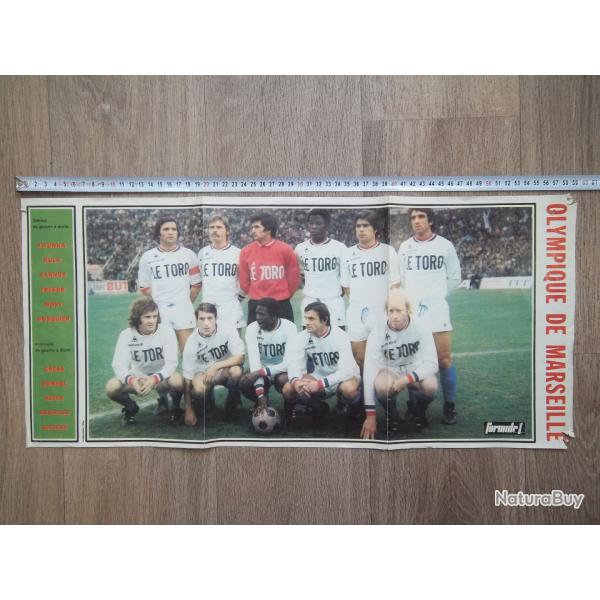 page poster �quipe OM Olympique Marseille 1970