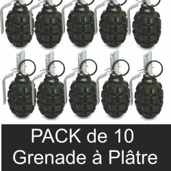 Pack de 10 Grenades à goupilles -  plâtre type F1 - PROMOTION - Pyrosoft