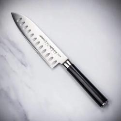 Couteau Santoku Samura SM-0093 - Série Mo-V, Lame 13,8 cm, Acier Haute Performance 58-59HRC