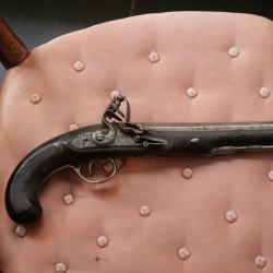 Pistolet à silex John Twigg fin du 18e