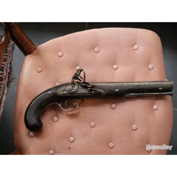 Pistolet  silex John Twigg fin du 18e