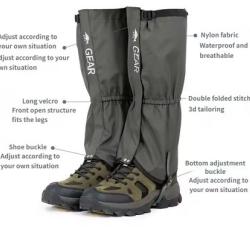 Jambières  guêtres imperméables pour escalade, randonnée, Ski, chasse airsoft vert