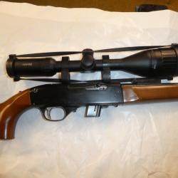 carabine semi auto VOERE cal 22lr + lunette 3-9x50