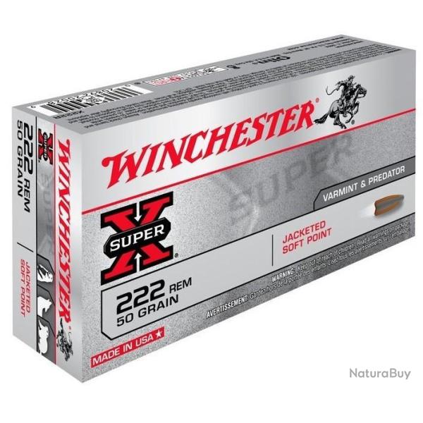MUNITION 222 REM WINCHESTER 50GR POWER POINT