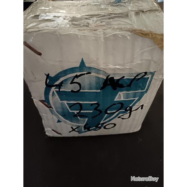 450 BALLES FRONTIER CUIVREES .451 230G