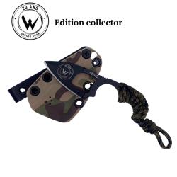 COUTEAU DE SURVIE WILDSTEER KRILL EDITION COLLECTOR LAME EPOXY NOIRE EVID&Eacute;E