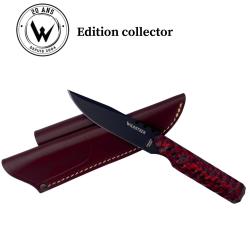 COUTEAU DE CHASSE WILDSTEER EDITION COLLECTOR BABY WILD MANCHE PACAWOOD COCOBOLO LAME EPOXY NOIRE