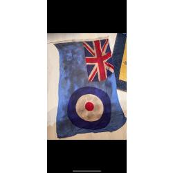 un drapeau anglais de pilote R.A.F ww2