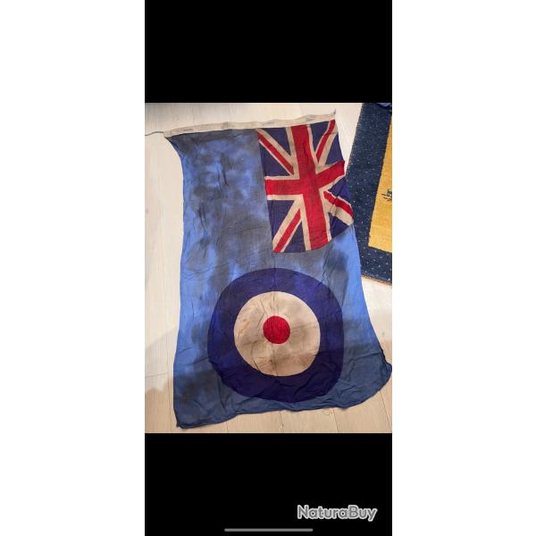 un drapeau anglais de pilote R.A.F ww2