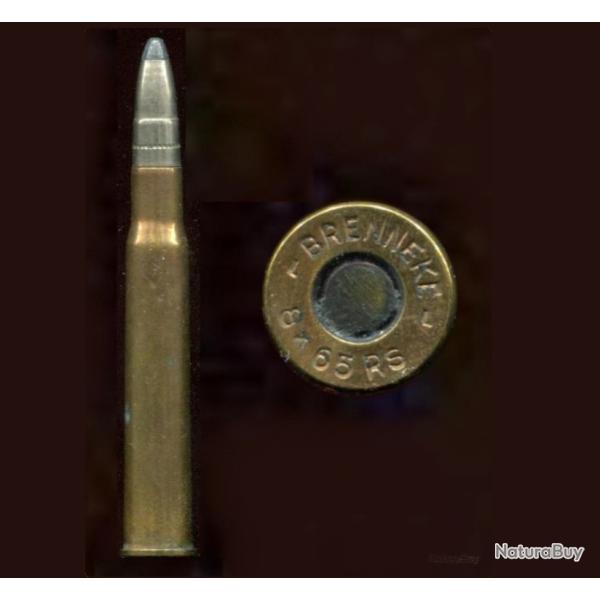 8 x 65 R Brenneke - RARE et beau marquage  : BRENNEKE L 8 X 65 RS L