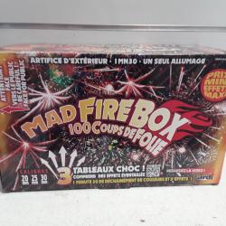 Feu d'artifice Ardi MAD FIRE BOX 100 coups 1mn30
