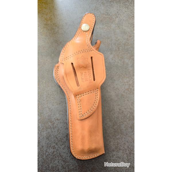 Holster gaucher en cuir marque Bianchi 5BH 38/357 �tat neuf