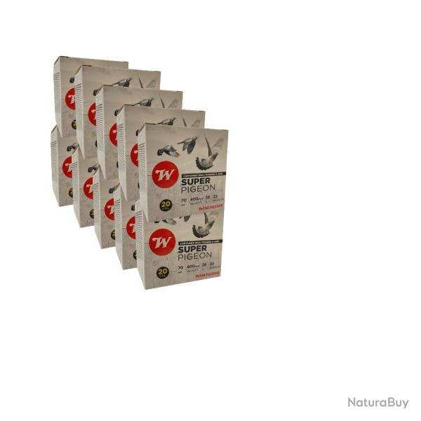 250 CARTOUCHES WINCHESTER SUPER PIGEON 20/70 28G BOURRE JUPE VF