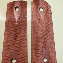 PLAQUETTES BOIS QUADRILLE POUR PISTOLET COLT 1911