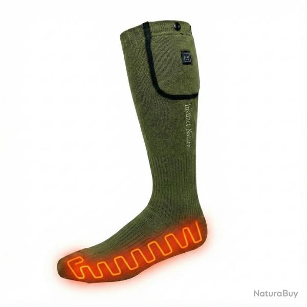 Flash ! Chaussettes Chauffantes Alpes Instinct Nature + 2 batteries 5000 Mah