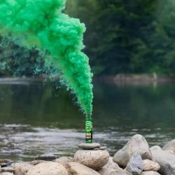 PACK DE 10 Fumigenes -  Goupille - Durée 1 minute Vert - Duke