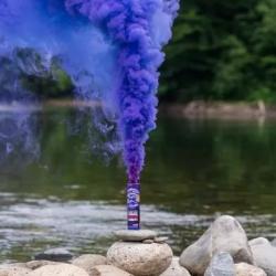 PACK DE 10 Fumigenes -  Goupille - Durée 1 minute Violet - Duke