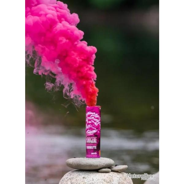 PACK DE 10 Fumigenes -  Goupille - Dure 1 minute Rose - Duke