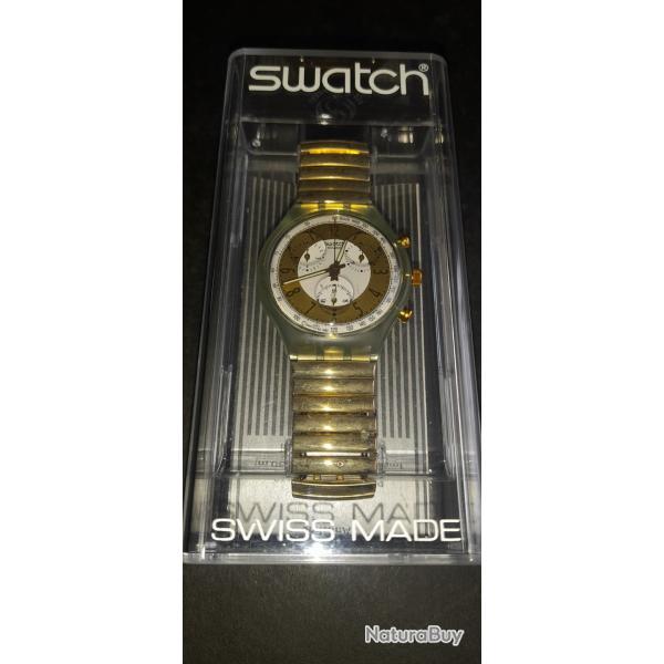 PROMO NOEL MONTRE SWATCH CHRONO GOLDEN GLOBLE  1993