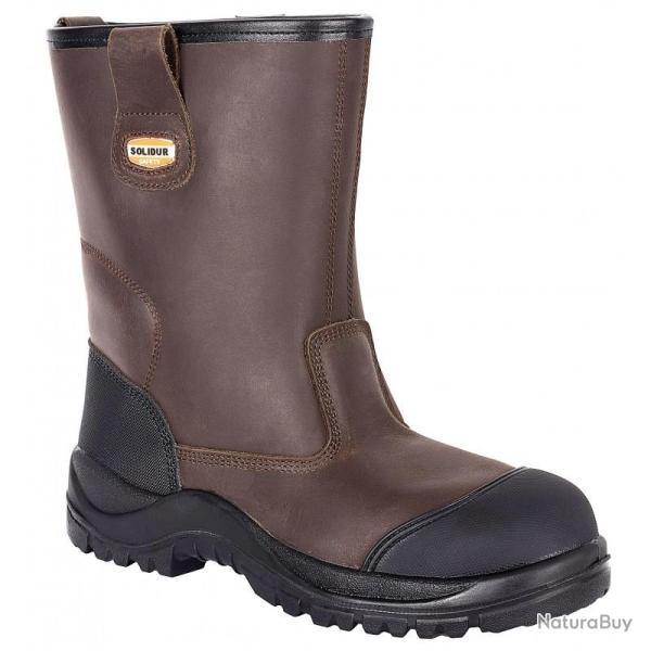 Botes de scurit hautes S3 fourres anti perforation SOLIDUR SNOW