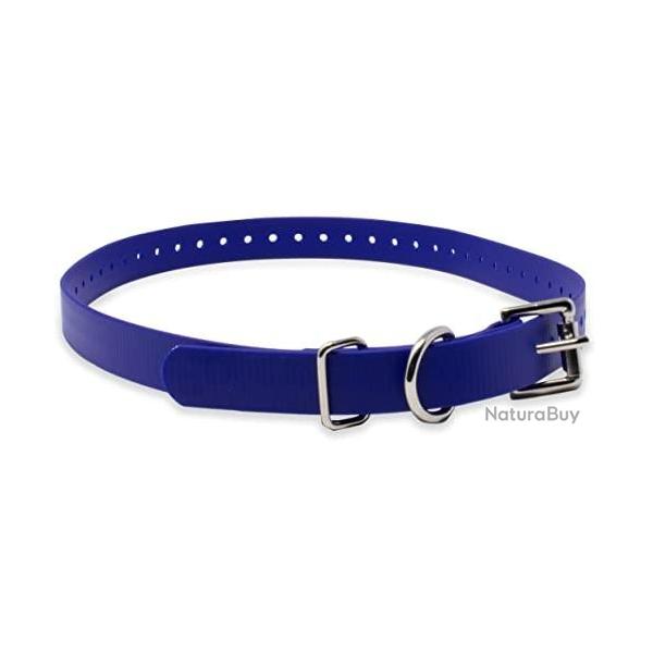 Collier HELEN BAUD BIOTHANE BETA Bleu 600mm x 25mm x 2.6mm